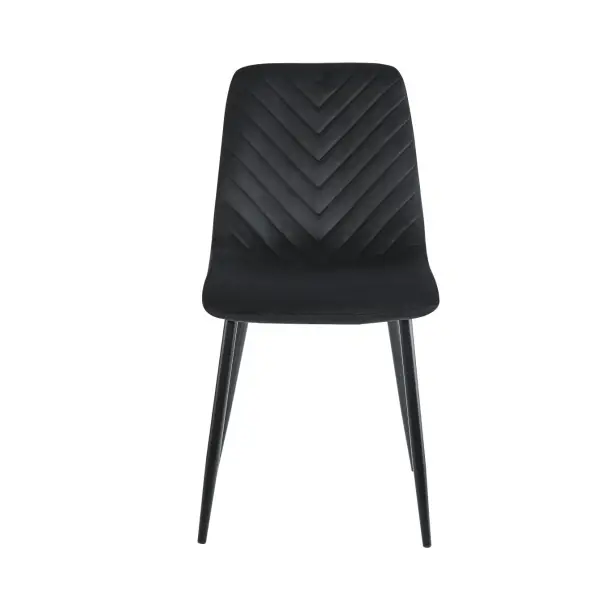 Krzesło tapicerowane czarny nogi czarny K5-ZA 1